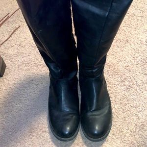 size 11 wide calf black boots